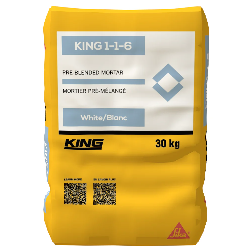 MORTIER KING - 1-1-6 BLANC