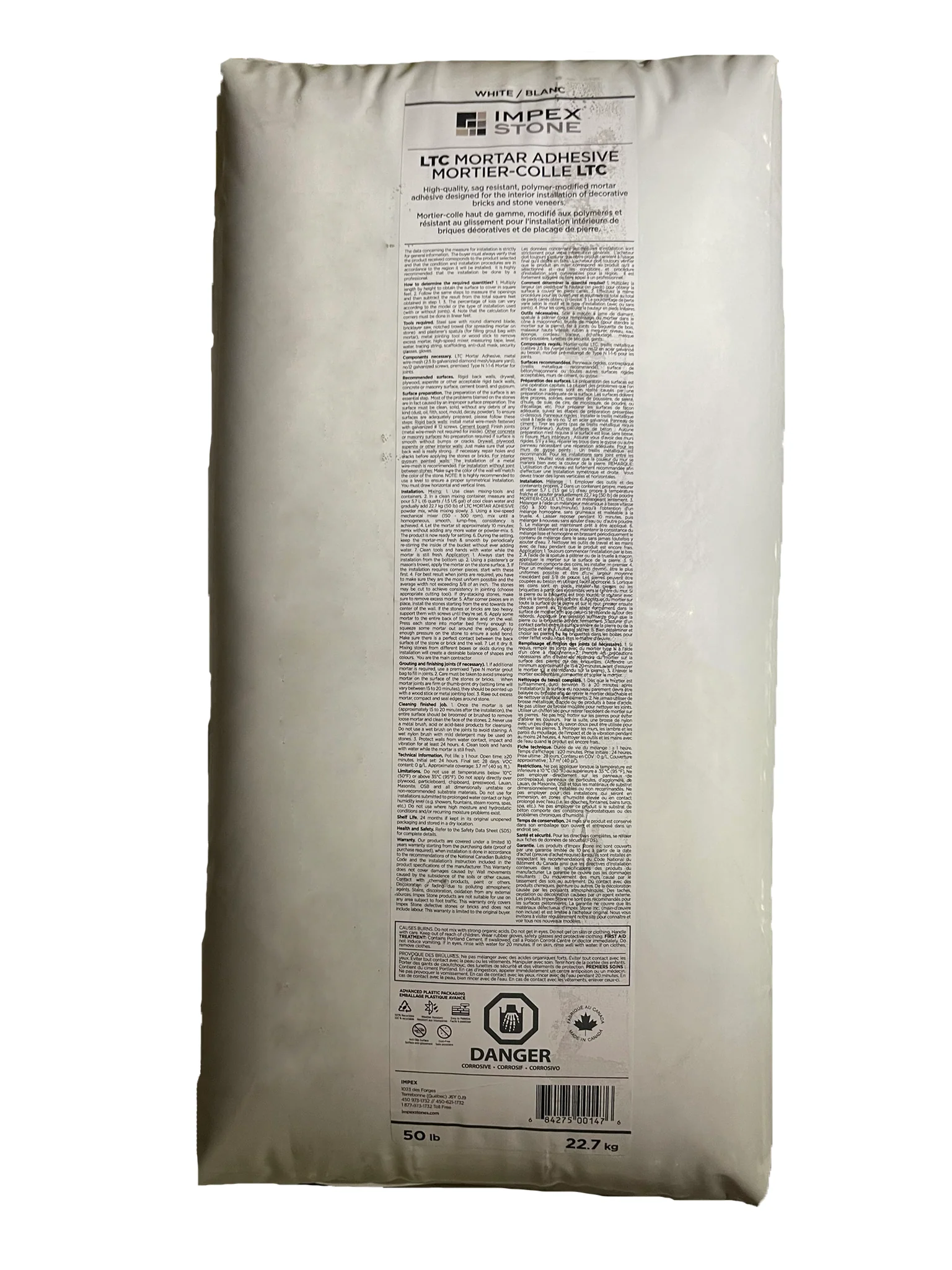 COLLE LTC - BLANC 22.7 KG