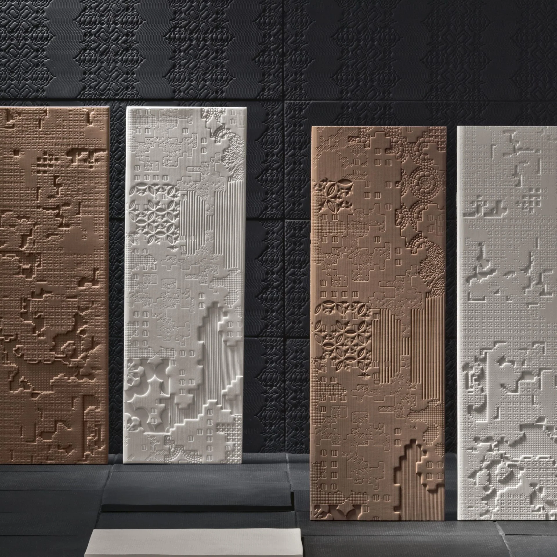 Bas Relief Patchwork nero -  Naturel - Image 2